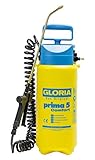 GLORIA Drucksprüher prima 5 Comfort | 5 L Gartenspritze/Drucksprühgerät | Komfortable...