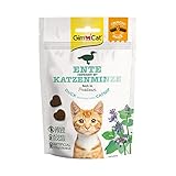 GimCat Crunchy Snacks Ente mit Katzenminze - Knuspriges und proteinreiches Katzenleckerli ohne...