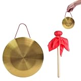 Hand Gong Becken, Gong mit Schlägel, Messing Gong, Gong mit Trommelschlägel, Percussion...