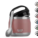 Campo Libre.® Thermobehälter für Essen, 400ml Edelstahl Thermobecher Essen mit Löffel,...