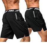 aquota 2er Pack 9' 5' Herren Sport Shorts Trainingsshorts Laufshorts Sporthose Laufhose Jogginghose...