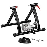 Yaheetech Rollentrainer Fahrrad Klappbarer Heimtrainer mit Fluid-Widerstand Rollentrainer für 26-28...