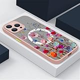 HIEHGN Bunte Handyhülle mit Blumenmuster für iPhone 17, 15, 16 Pro Max, 14, 13, 12 Pro, Air, 11,...