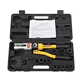 C-Juzarl Rohrpresszange Hydraulisch 10T Presszange mit V-Kontur und U-Kontur, Crimpzange...