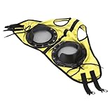 Jectse Leichte und Atmungsaktive Pferderennbrille, Sicherheits-Augenabdeckung, Gelb, Geeignet für...