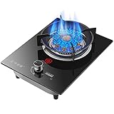 New Gas Cooker,Gas Hob 33Cm Built-In Gas Cooktop, Table-Top Cooking,Stainless Steel Or Black Glass...