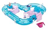 AquaPlay Meerjungfrau Wasserbahn - Outdoor-Wasserspiel mit Bahn, Boot und 2 Spiel-Figuren in...