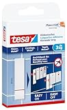 tesa Powerstrips Klebestreifen für Fliesen und Metall 3 kg - Doppelseitige Streifen für feste,...