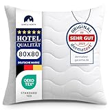 Gentle North Hochwertige Kopfkissen 80x80 cm groß in Hotelqualität - Flauschiges, gut gefülltes...