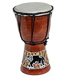 Djembe Trommel Bongo Drum Handtrommel Buschtrommel Percussion Kinder Fair Trade 30cm