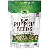 Now Foods, Unsalted & Raw Pumpkin Seeds (Kürbiskerne), ungesalzen, 454g, Laborgeprüft, Glutenfrei,...