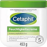 Cetaphil Feuchtigkeitscreme, 453g, Für trockene, empfindliche Haut, Spendet intensiv 48h...