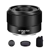 JINTU AF 27 mm F2.8 Autofokus-Kameraobjektiv Weitwinkel Prime Objektive APS-C für Sony E-Mount...