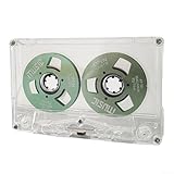 Blanko-Kassettenband mit 50 Minuten Kapazität ideal für Vorträge und Audioprojekte (Silber)