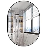 Dripex Ovaler Wandspiegel 50 * 70cm mit Aluminiumrahmen,dekorativer HD Wandspiegel Schminkspiegel...