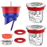 3 Stück Geruchsverschluss Dusche, 33-52mm Geruchsverschluss Bodenablauf, Geruchsstop Abfluss,...