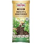 Substral Naturen Anzucht & Kräuter Erde Bio & torffrei 20l, für Aussaaten, Stecklinge und...