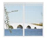 DarkSwan Anpassbares magnetisches Fenstergitter, Fenstergitter-Insektenschutzvorhang,...