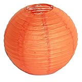 AAF Nommel Lampion orange Japankugel Papierlampe Papierleuchte Papierlaterne Durchmesser 20cm