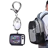 Generisch TV Schlüsselanhänger, Retro Geldbörsen-Anhänger mit Licht & Sound, Punk Rucksack Deko,...