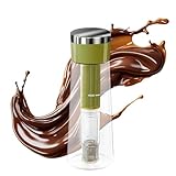 Karaffe für Kaltkaffee, 750 ml, tragbarer Behälter für Zuhause, Büro, Outdoor, Eiskaffee,...