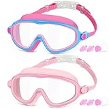 COOLOO Schwimmbrille Kinder, 2 Stück Taucherbrille Kinder 4-14 Jahre,【Patent】 Anti-Beschlag,...