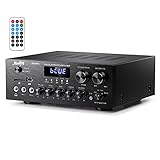 Verstärker Power Amplifier 220W, Moukey Bluetooth Leistungsverstärker Dual Kanal Audio Stereo...