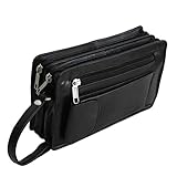 Bag Street Leder - Exquisite Leder Herren Handgelenktasche, Herrentasche, Handtasche,...