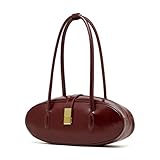 MOSAMHUA Vintage Wachsleder Echtes Leder Handtasche - Elegante Damen Umhängetasche - Stylische...