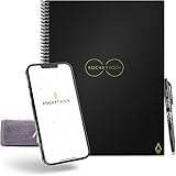 Rocketbook Core Wiederverwendbares Digitales Notizbuch - Executive A5 Schwarz - Elektronischer...