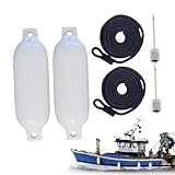 2 Stück Schlauchboot-Stoßstange aus PVC, Bootsanker für Yachten, Bootszubehör mit Nadel und...