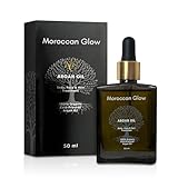 Moroccan Glow® - 100% reines Bio-Arganöl – Handgefertigt, Kaltgepresst, Vegan - Haar, Bart,...