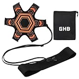GHB Fußball Kick Trainer Solo Fussball Trainingszubehör Kinder Fußball Training Verstellbar...