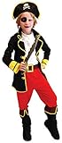 GEMVIE Kinder Kostüm Halloween Piratenkostüm für Jungen Kapitän Kleidung und Accessoires Hut...