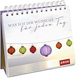 Was ich dir wünsche für jeden Tag: Spiralaufsteller | Dekorativer Aufsteller mit liebevollen...