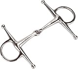 Equinate Schenkeltrense Edelstahl 16mm einfach gebrochen 14,5cm - Anatomisch geformtes...