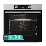 Gorenje BOP6737E02XK Einbaubackofen, 77 Liter, 60CM, Heißluft, EcoClean-Email, Air Fry,...