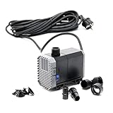 SunSun CHJ-900-10 ECO Teichpumpe 900 l/h / 20 W, energiesparende Filterpumpe, Bachlaufpumpe für...