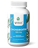 VITA1 Chondroitin 500mg • 90 Kapseln (6 Wochen Vorrat) Chondroitinsulfat von 90%natürlichen...