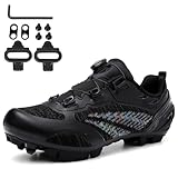 NGARY Mountainbike Schuhe Herren Damen MTB Fahrradschuhe Atmungsaktive Kompatible mit SPD 2...