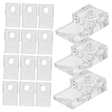 SOIMISS 20 Sätze Teiliges Spiegelhalter Clips Transparent Kunststoff Spiegelbefestigung für...