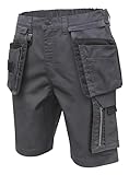 Högert Technik - LEMBERG Shorts mit Taschen dunkelgrau L (52) | Herren Kurz Hose Arbeitshose |...