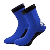 Hbbgdiy Tauchsocken Anti-Schlupf-Flossen Socken Surfstiefel Schwimmsocken 3mm Neopren...