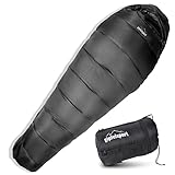 Gipfelsport Ultraleicht Schlafsack 3 Jahreszeiten [-10°C, 0°C] Ultralight Sleeping Bag [1300g]...