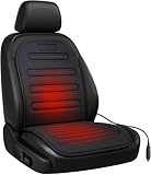 BURI Premium Autositzauflage Winter | Bequemer Sitzschutz mit Rückenlehne | rutschfest, ergonomisch...