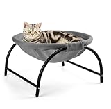 LIFLIX Katzen Hängematte, erhöhter Katzenbett mit abnehmbarem, Waschbarem Netzstoff, stehend...