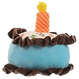 TOGEVAL Hundespielzeug Plüsch Welpenspielzeug Kuchenform Kleines Plüsch Kauspielzeug für Kleine...