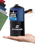 STYNGARD Reisedecke weich - Kuschel Camping Decke warm aus Fleece [450g] - Reisedecke Flugzeug [150...