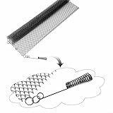 Yuanpgky Kamin-Netzvorhang, 2 Stück, Funkenschutzkette für Herd, 61 x 53,3 cm, feuerfestes...