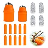 16er Set Silikon Messer Daumenmesser – Garten Gadgets & Fingermesser Ernte Werkzeug mit...